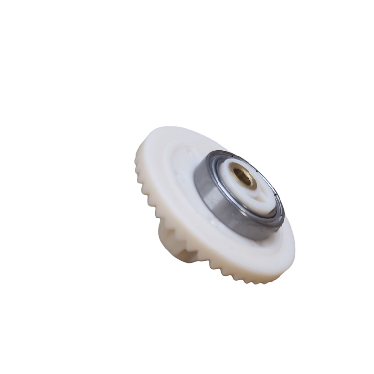 Spare Gear Wheel for Heiniger Saphir clippers, white plastic with bearing attached