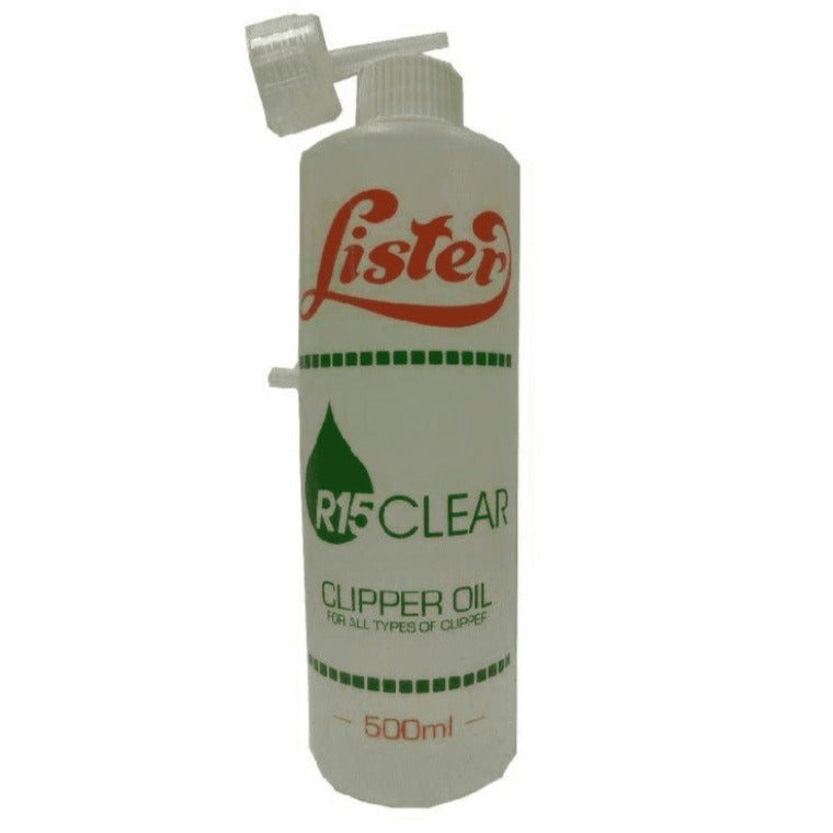 Lister R15 clipper oil in 500ml Plastic dispenser