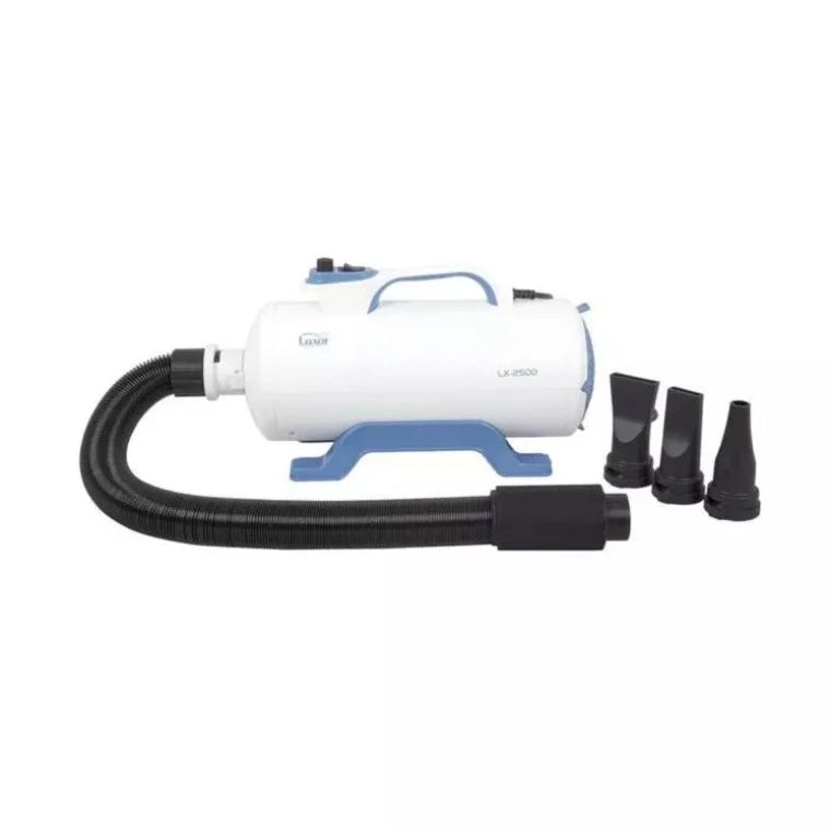 Luxor LX-2500 refurbished in White with Hose and 3 Nozzles in Black