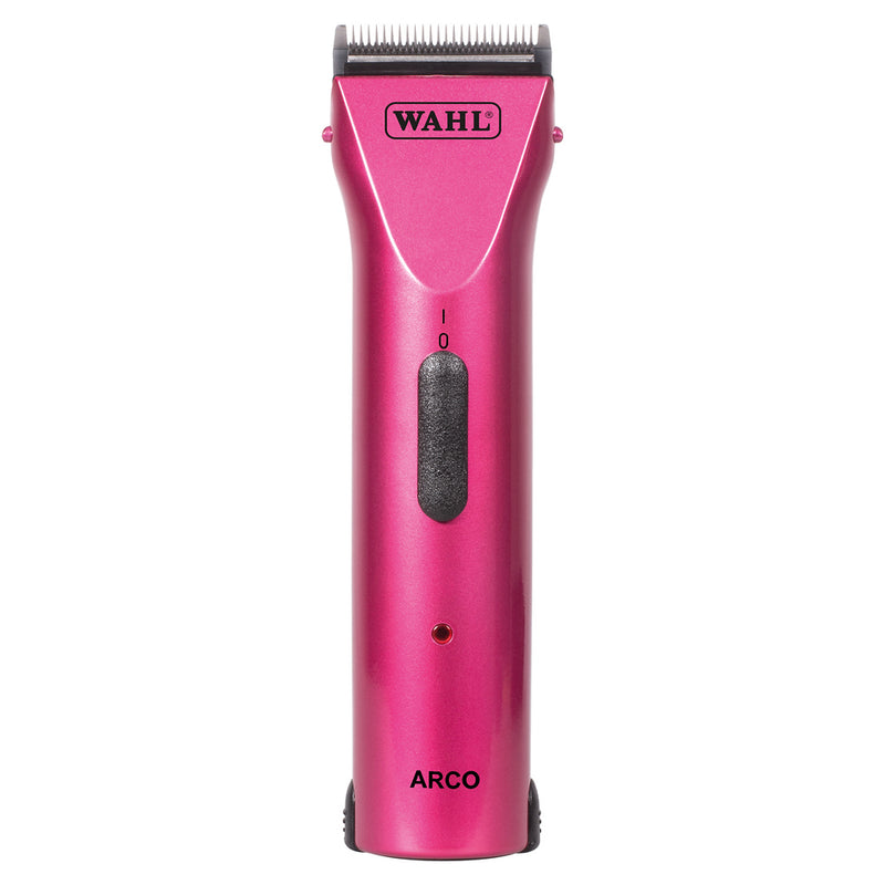 Wahl Moser Arco Trimmer in Pink with battery attached