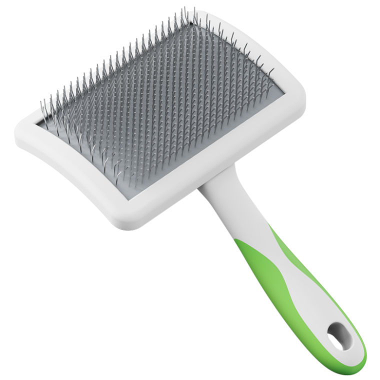 Soft toothed slicker brush