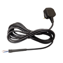 Andis AGC Power cable with 3 pin plug and rubber grommet moulded to cable