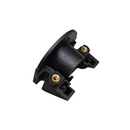 Black Plastic frame with brass inserts