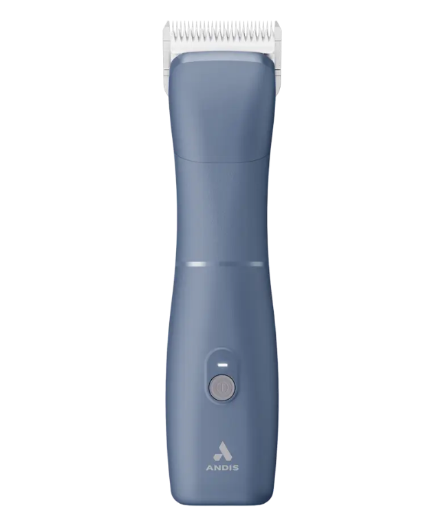 Dark Blue Grooming Clipper with blade fitted by Andis