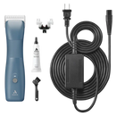 eMerge clipper shown with charger and blade drive by Andis