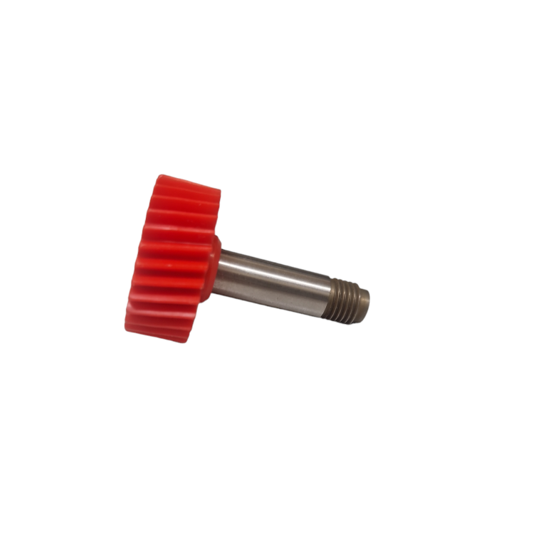 Red Gear wheel moulded to the Metal shaft for Lister Legend horse clipper