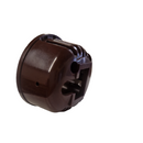 Burgundy plastic cap with vents to fit end of Oster clipper