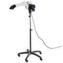 White Dog Grooming Dryer on Black Stand