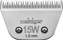 Steel Blade From Back Showing name Heiniger 15W 3.2mm