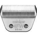 Steel Blade From Back Showing name Heiniger 4FW 9.6mm