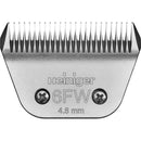 Steel Blade From Back Showing name Heiniger 6FW 4.8mm