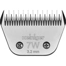 Steel Blade From Back Showing name Heiniger 7W 3.2mm