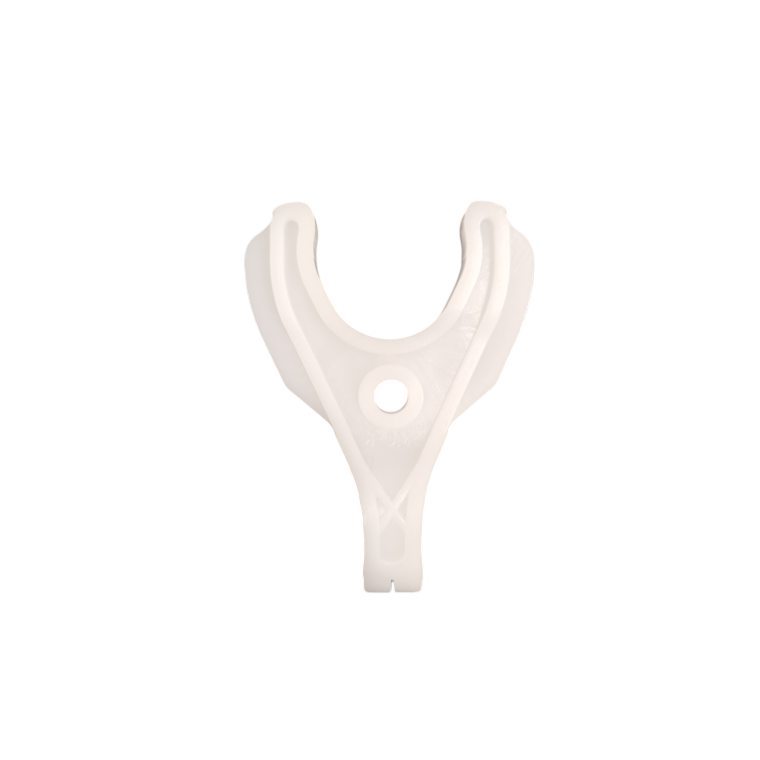 White plastic Drive Lever shaped like a Y