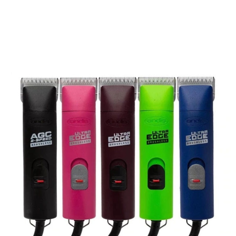 Andis AGCB Ultraedge Professional Dog Clippers in Black, Pink, Burgundy, Green and Blue