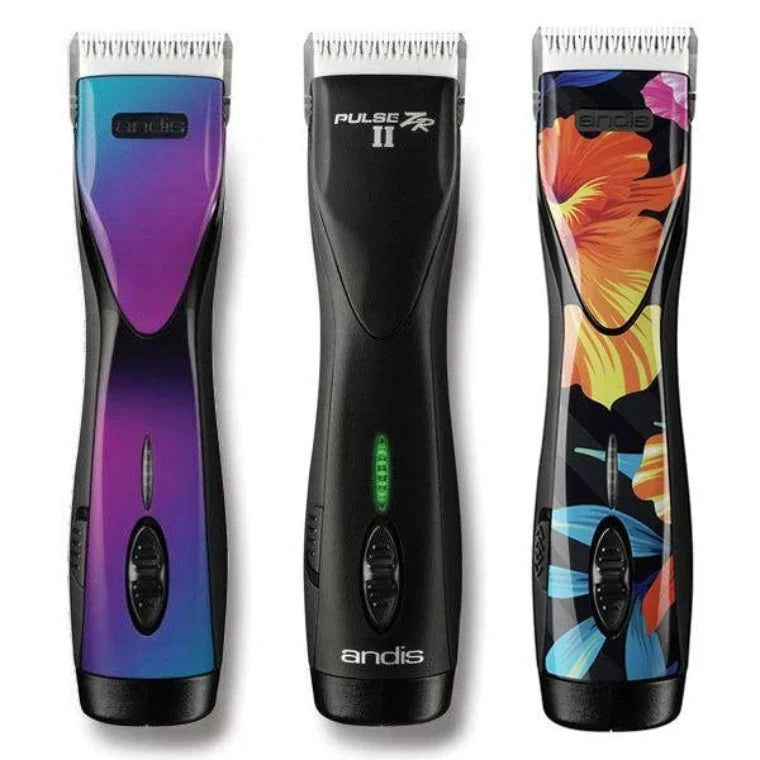 Andis Pulse ZR2 Clippers in Black, Flora, Galaxy 