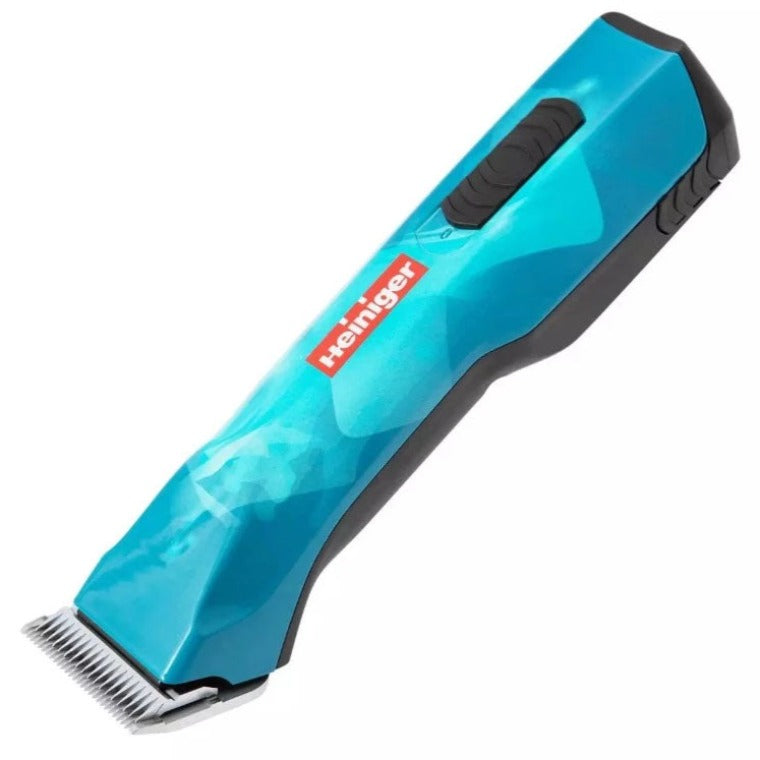Heiniger Opal dog grooming clipper with blade attached