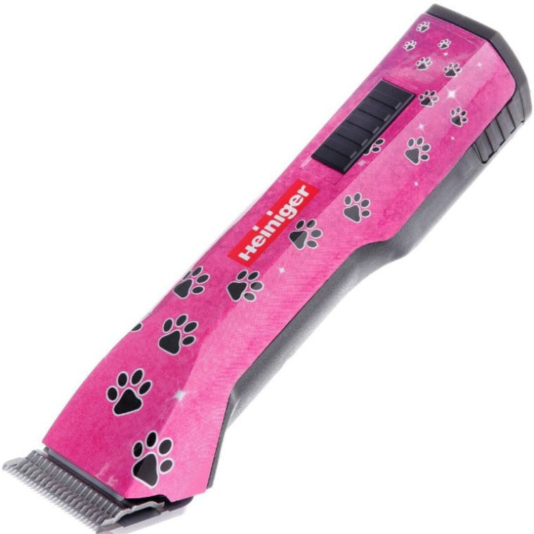 Heiniger Saphir Pink Paws design cordless clipper