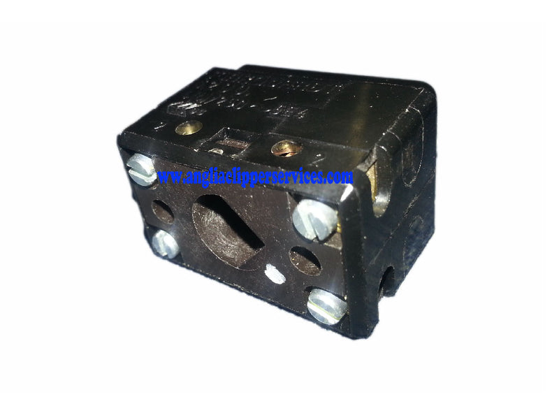 Back of switch with four screw terminals for the Lister Laser Parts