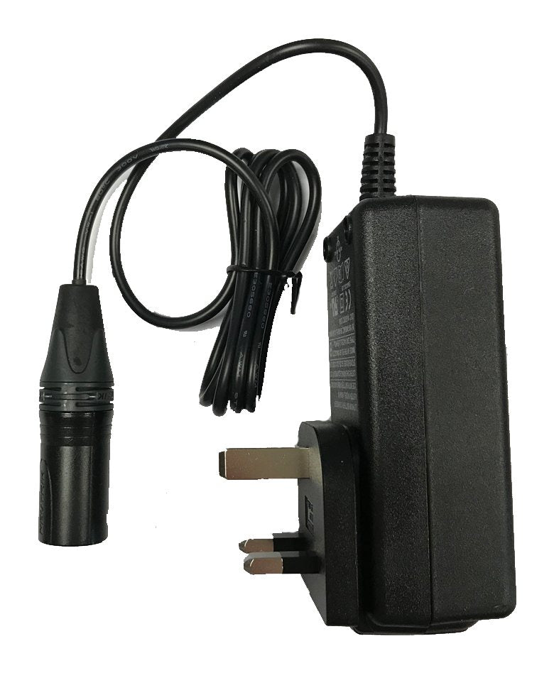 Mains charger for Lister Liberty clipper battery, includes 3-pin plug