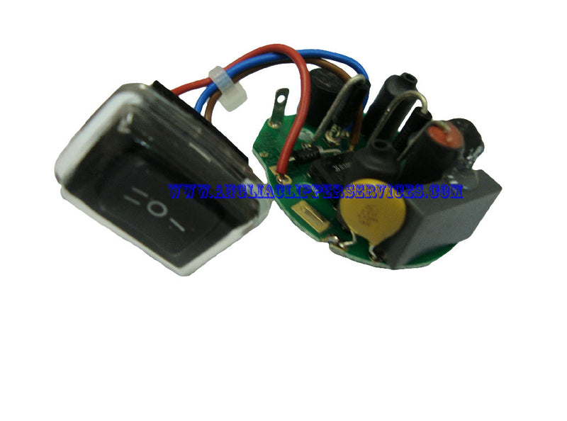 Circuit Board for Moser Max 45 clippers incorporates On/Off switch part