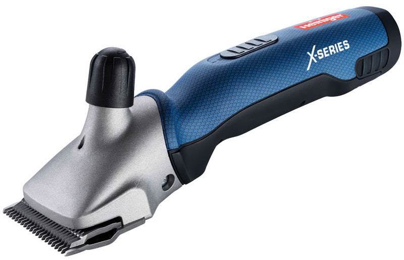 Heiniger Xplorer Cordless Horse Grooming Clipper, blue carbon finish with 31F-15 Blade